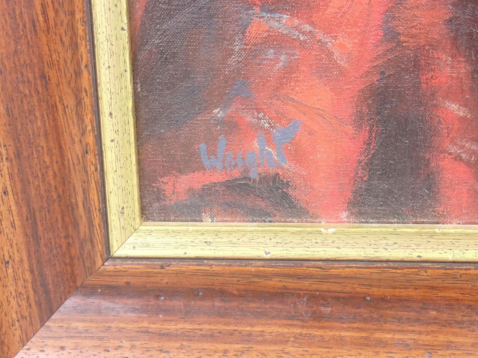 Stan Marc Wright "Portrait #4" Oil on Canvas Painting - 6