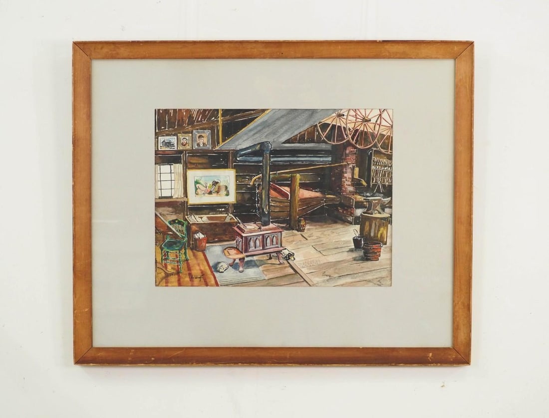 Ki Wright Watercolor on Paper Painting - 3