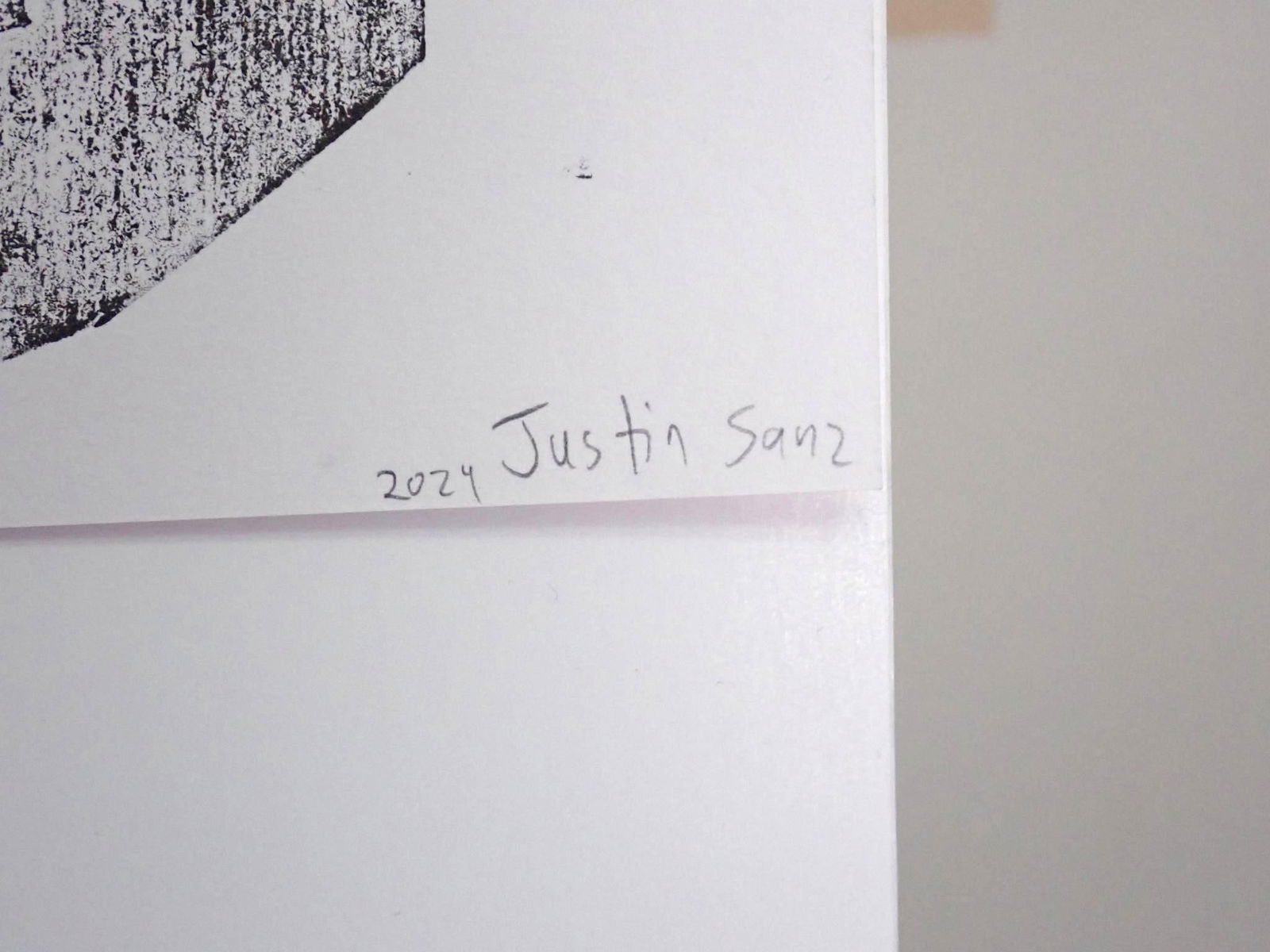 (4) Justin Sanz Collagraph Prints on Paper - 12