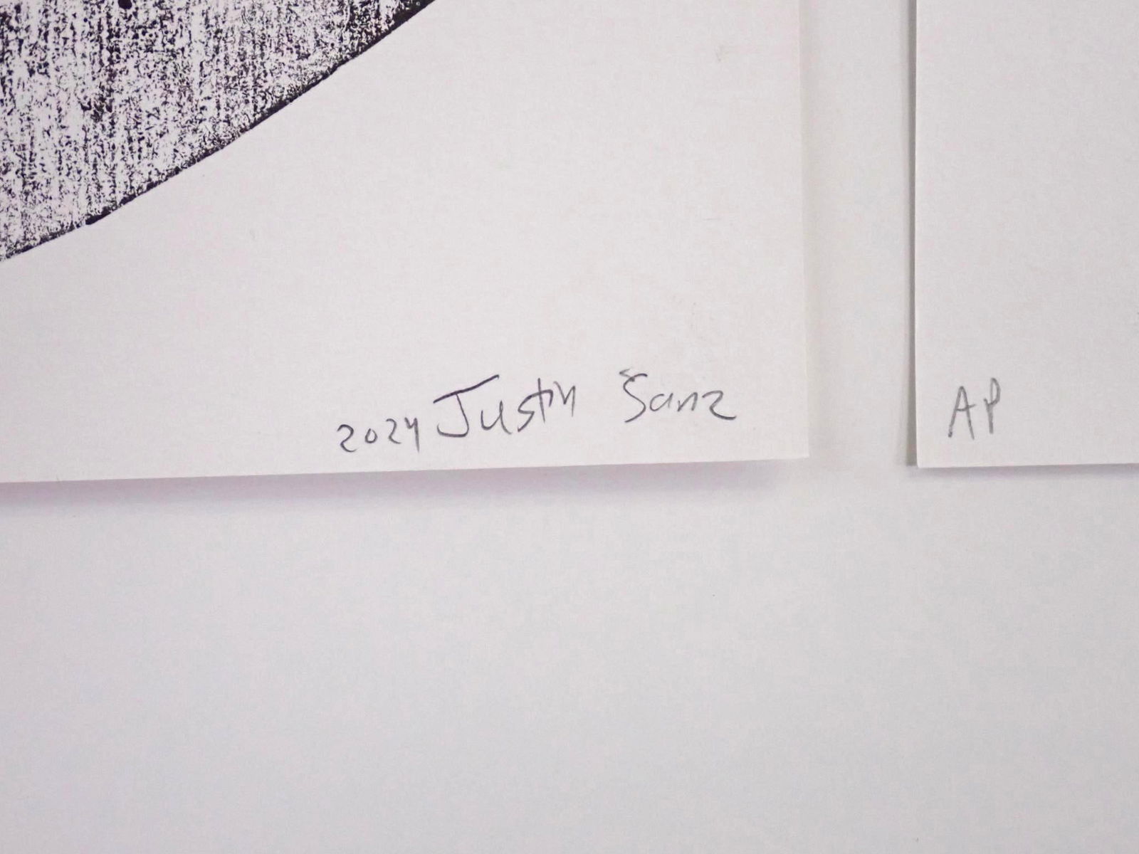 (4) Justin Sanz Collagraph Prints on Paper - 6