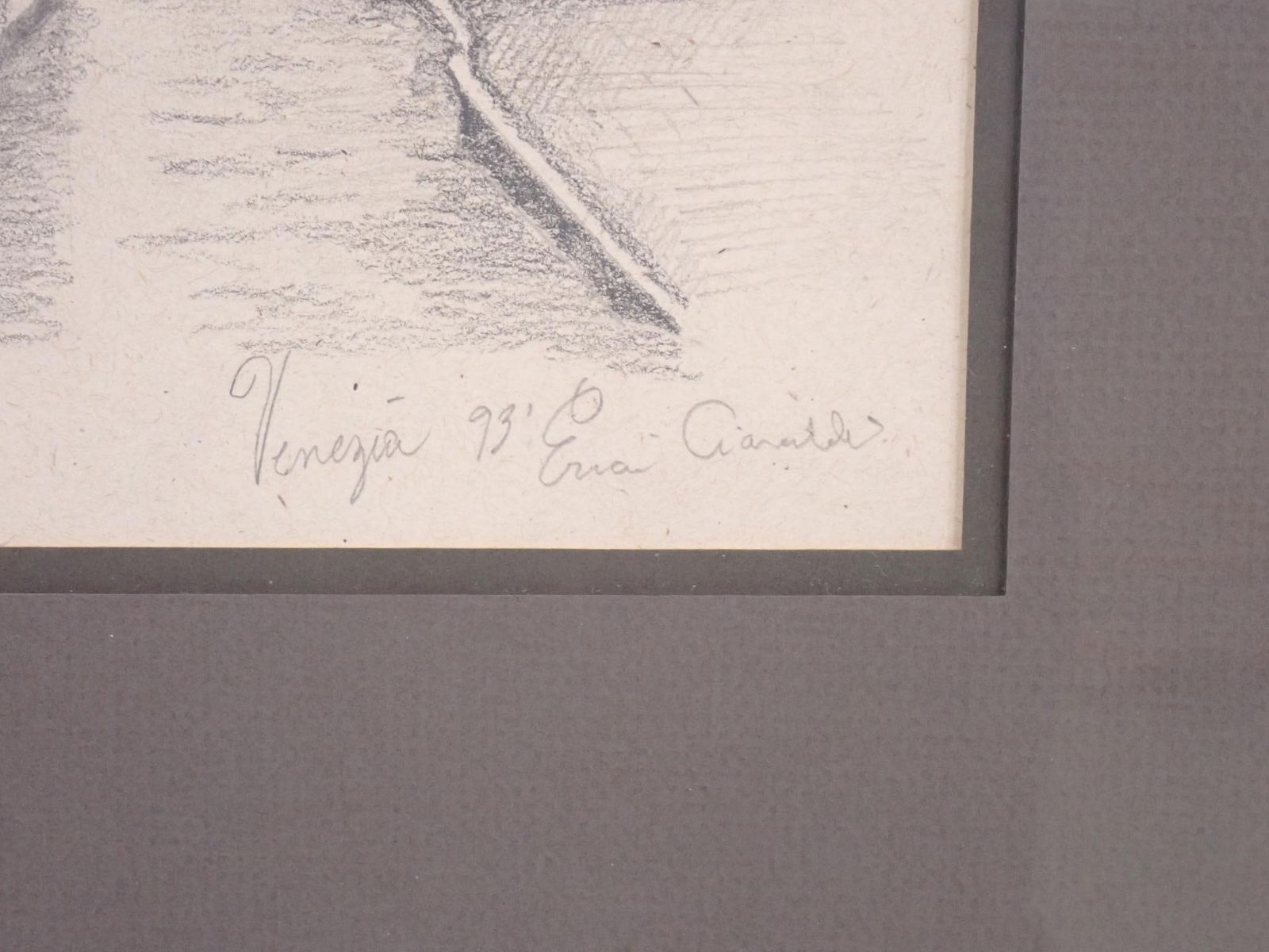 E. Ciaraldi "Venezia '93" Graphite on Paper - 3