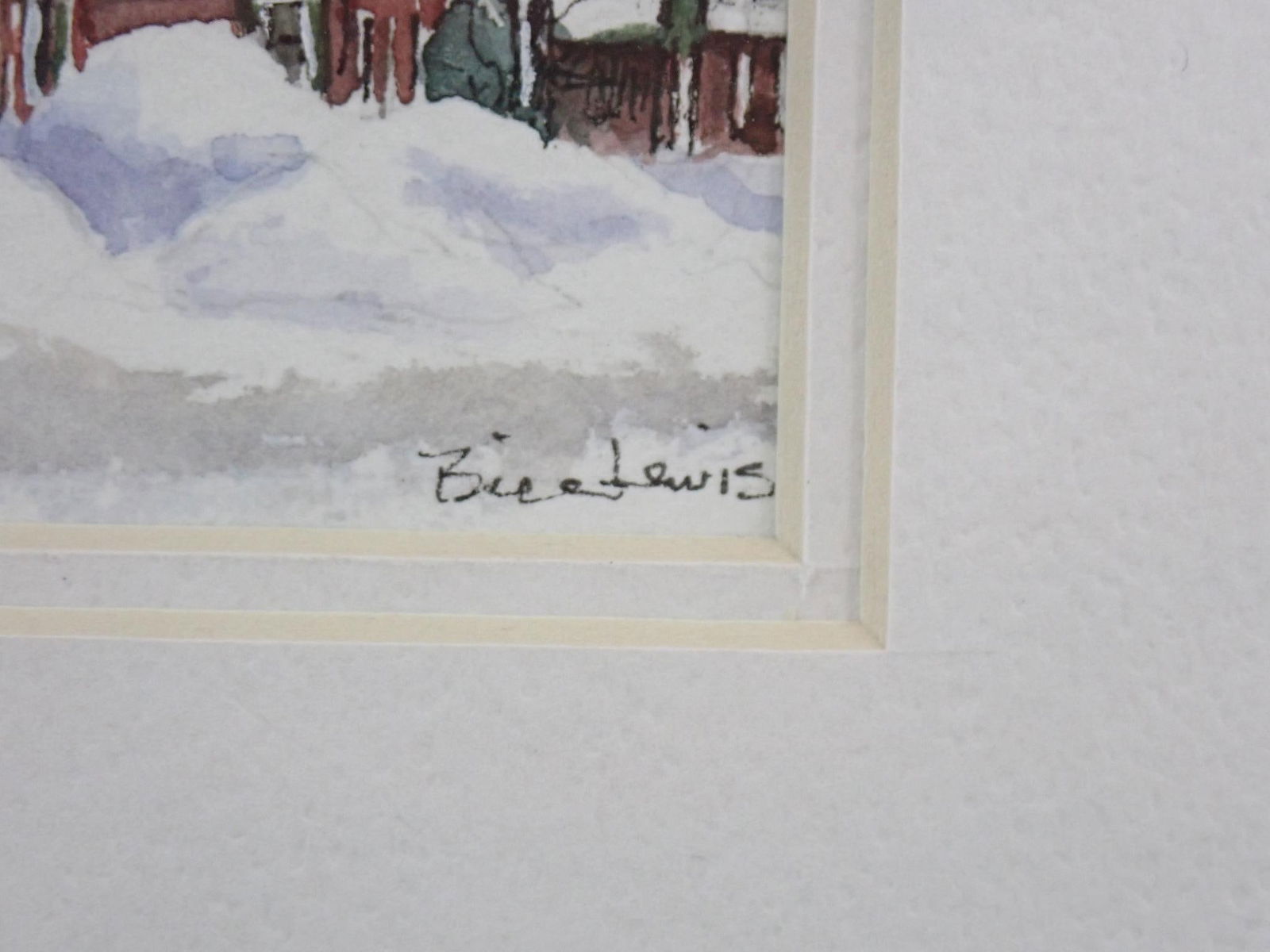 Bill Lewis Watercolor on Paper Painting - 3