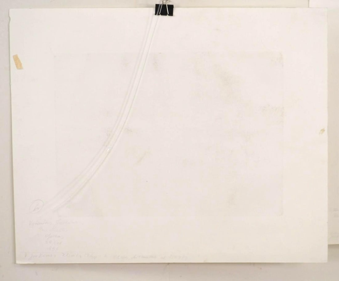 (2) Vytautas Jurkunas Limited Edition Embossed Prints - 10