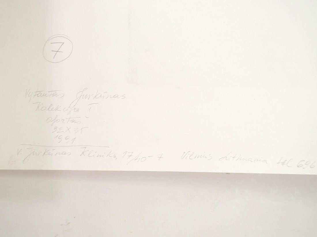 (2) Vytautas Jurkunas Limited Edition Embossed Prints - 12