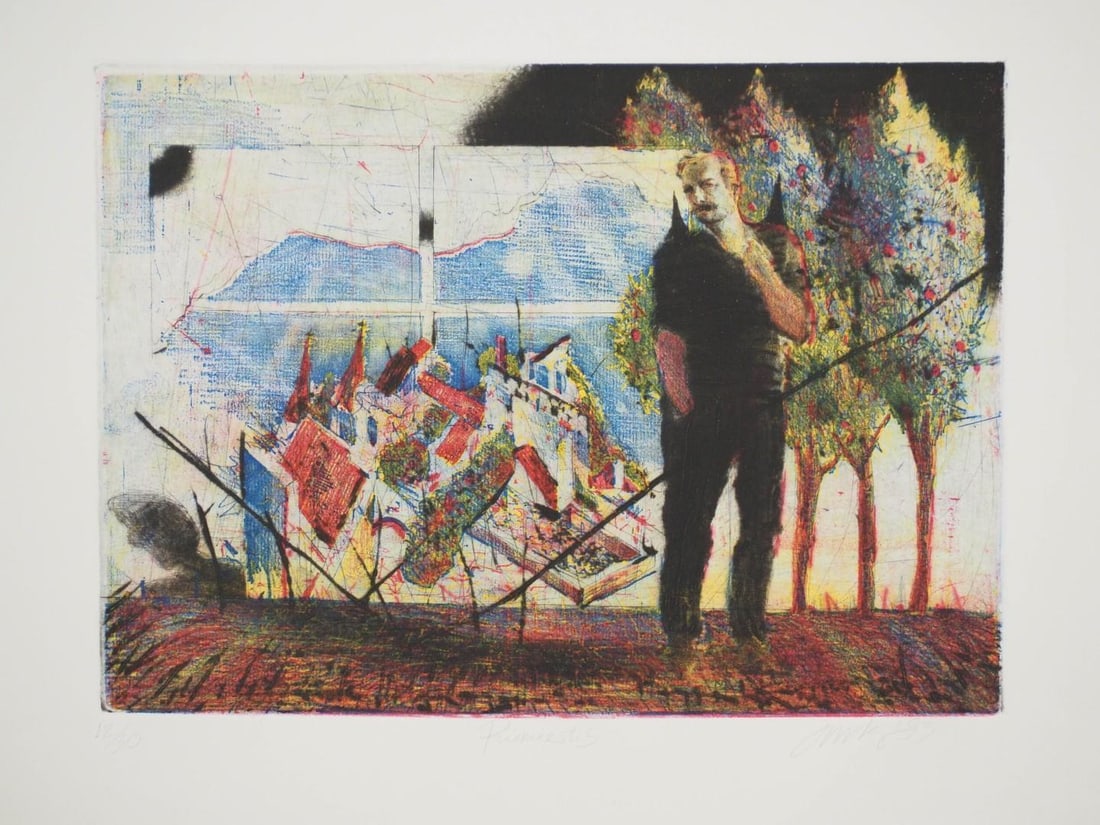 (2) Vytautas Jurkunas Limited Edition Embossed Prints - 2