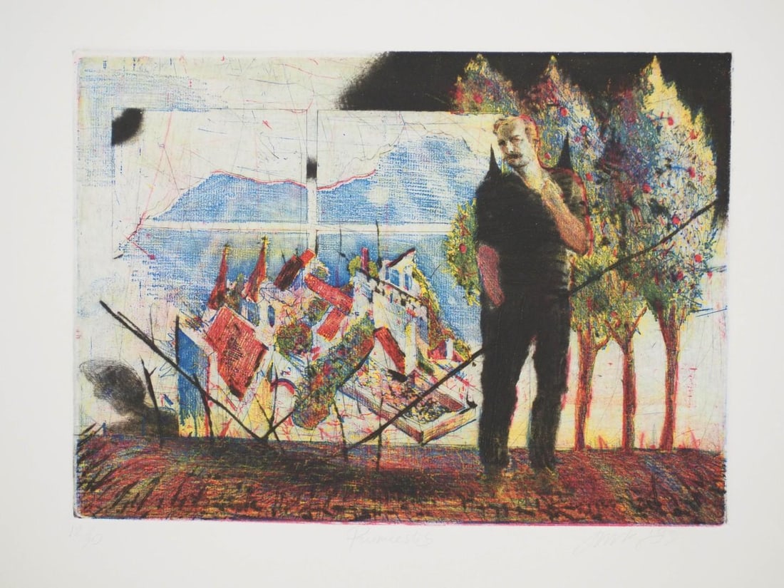 (2) Vytautas Jurkunas Limited Edition Embossed Prints - 3