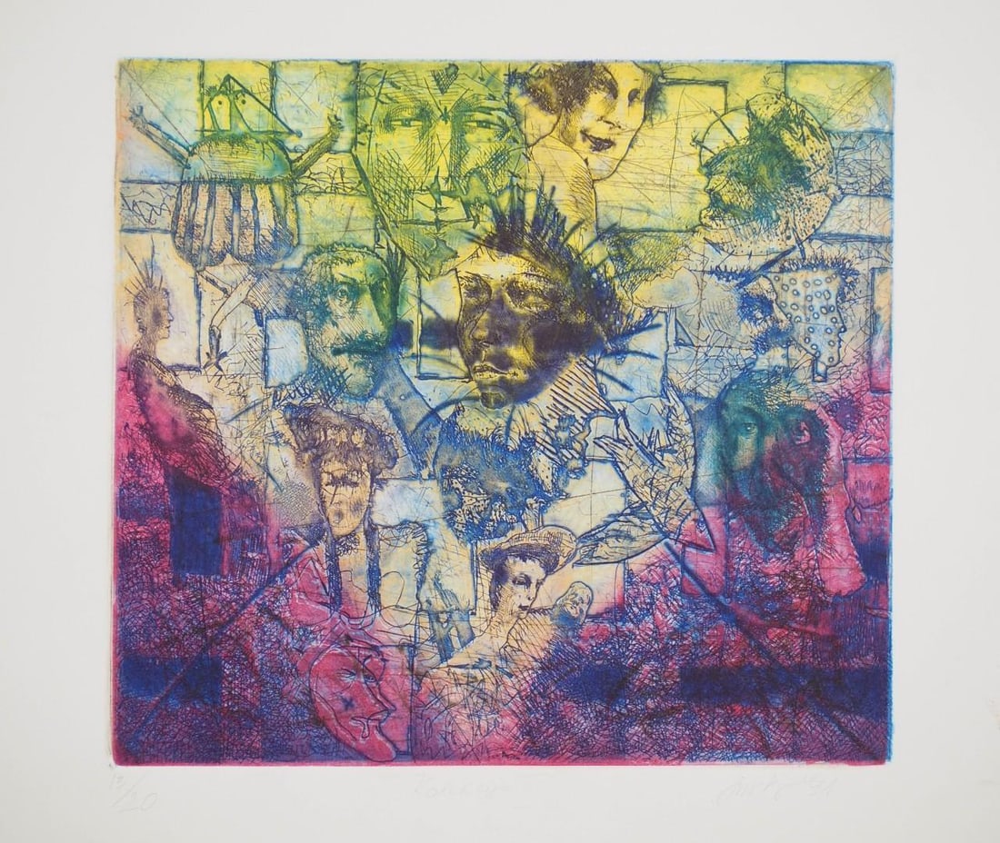 (2) Vytautas Jurkunas Limited Edition Embossed Prints - 5