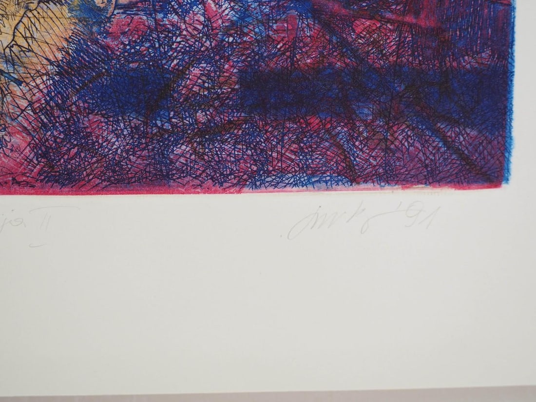 (2) Vytautas Jurkunas Limited Edition Embossed Prints - 9