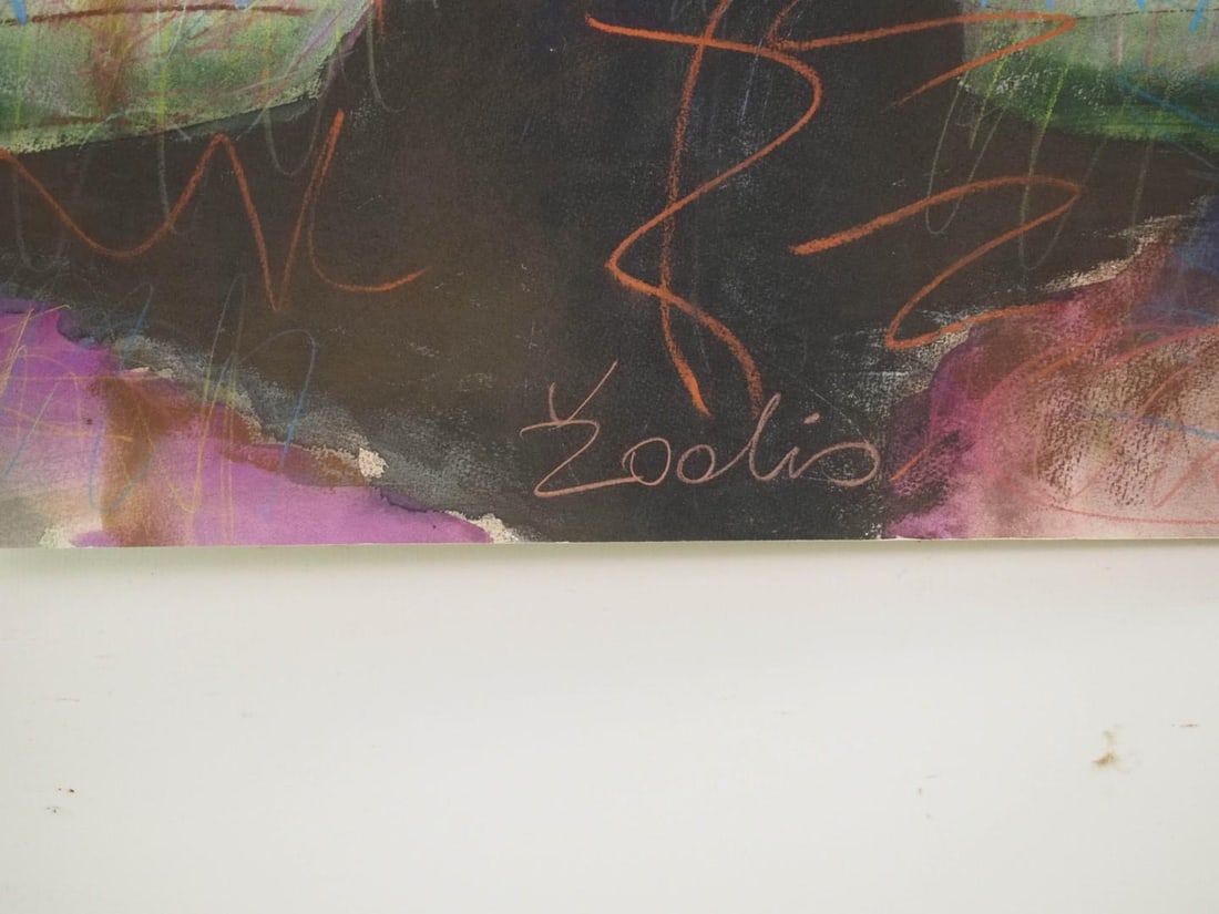 Vytautas Jurkunas "Zoolis" Pastel on Paper - 3