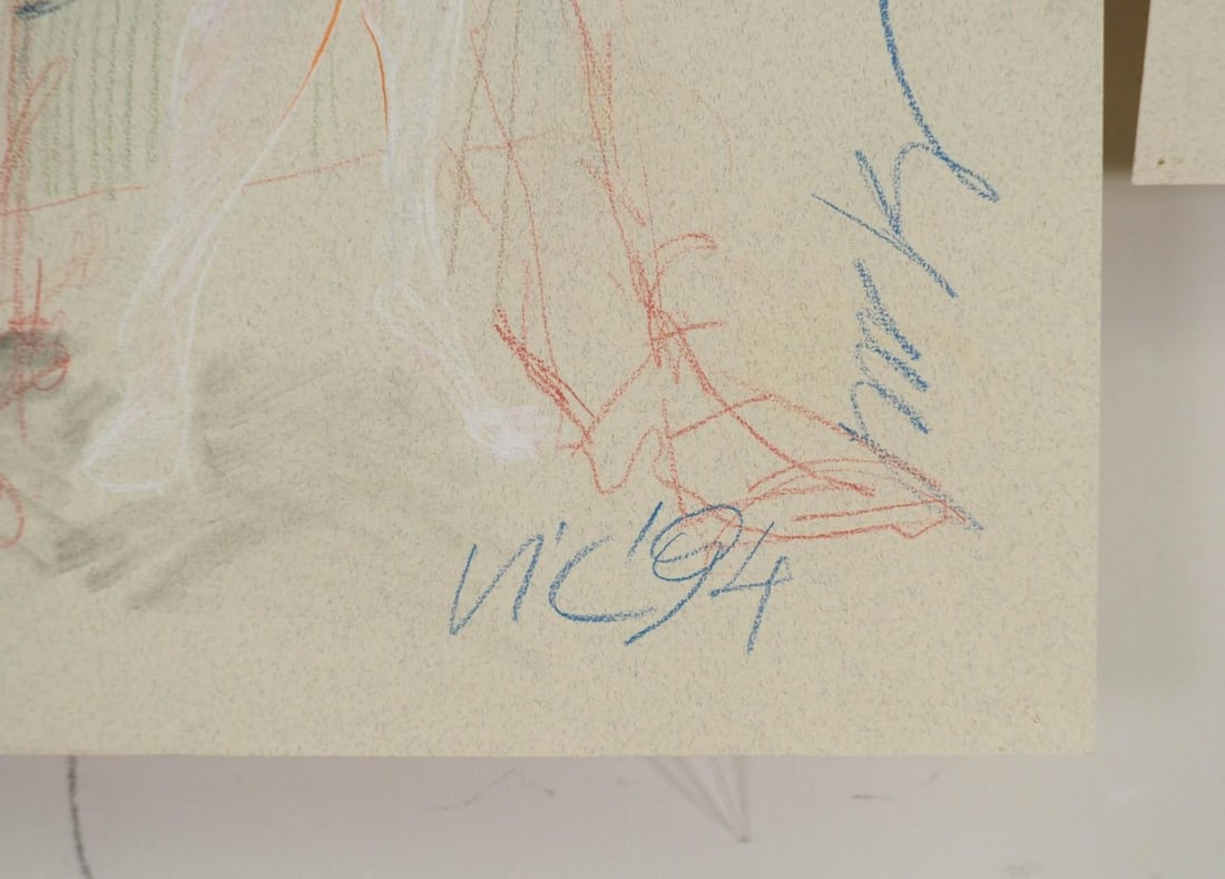 (2) Vytautas Jurkunas Pastels & Colored Pencils on Paper - 5