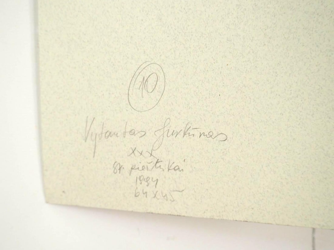 (2) Vytautas Jurkunas Pastels & Colored Pencils on Paper - 8