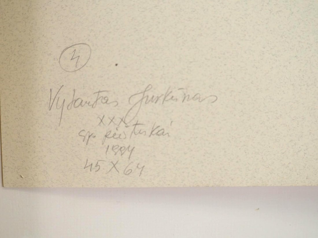 (2) Vytautas Jurkunas Pastels & Colored Pencils on Paper - 9