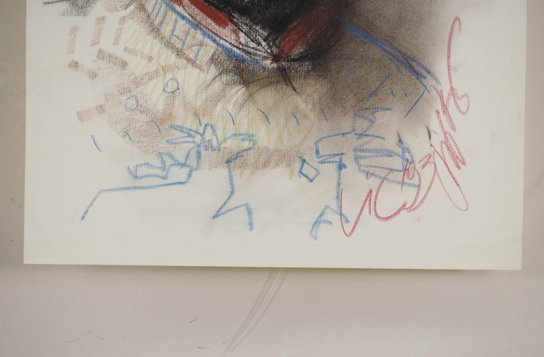 Vytautas Jurkunas "Autoportretas" Pastel on Paper - 3