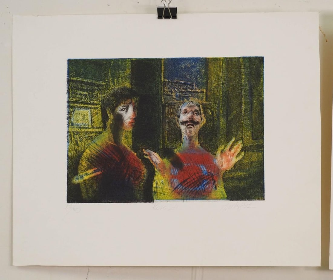 (2) Vytautas Jurkunas Limited Edition Embossed Prints - 3