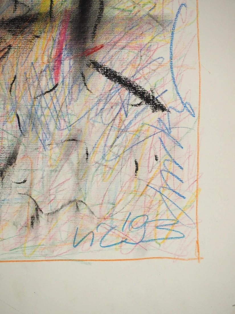 (2) Vytautas Jurkunas Pastel, Watercolor & Colored Pencil on Paper - 6