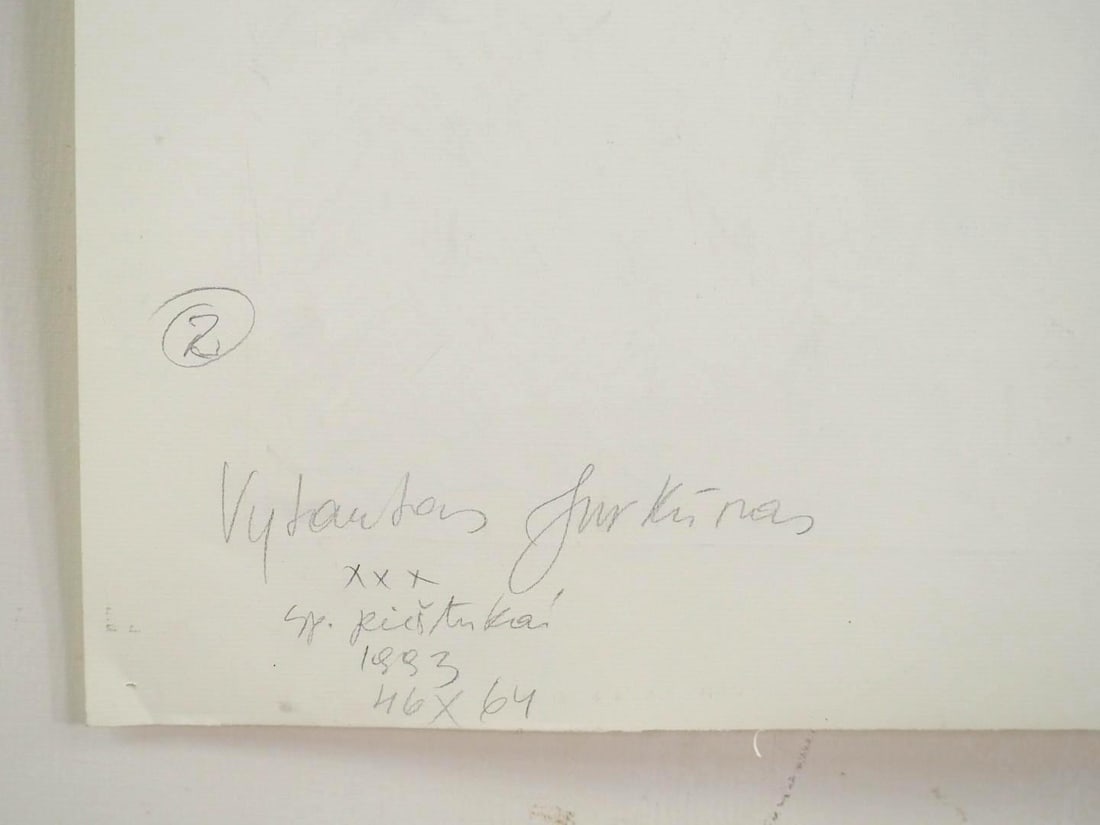 (2) Vytautas Jurkunas Pastel, Watercolor & Colored Pencil on Paper - 9