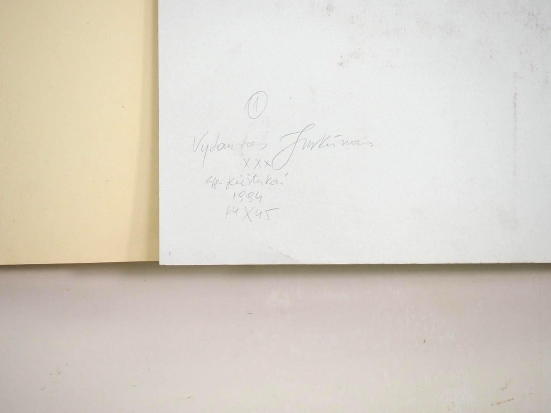 (2) Vytautas Jurkunas Pastel, Watercolor & Colored Pencil on Paper - 9