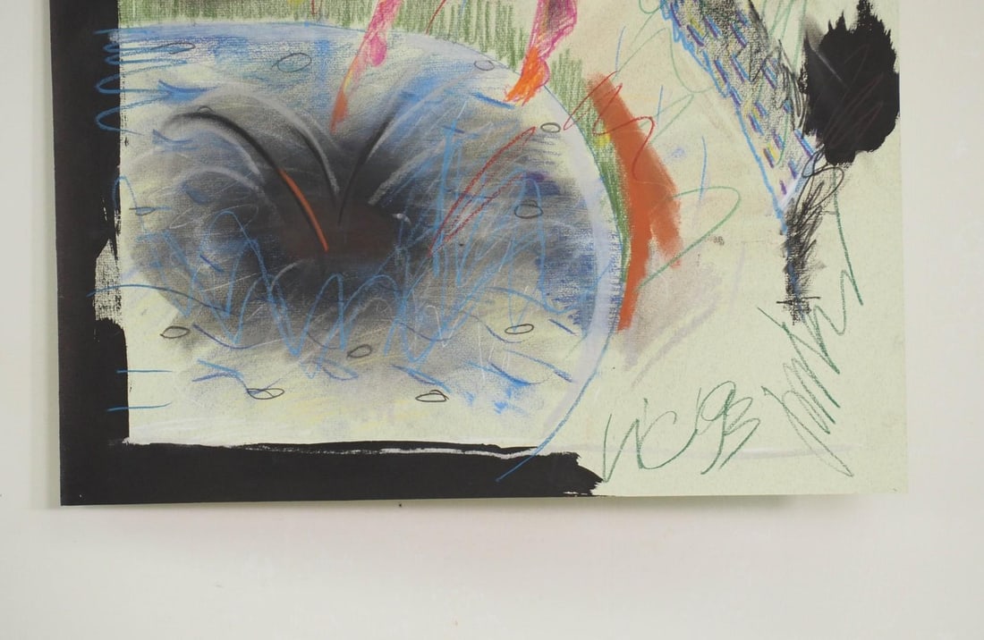 (2) Vytautas Jurkunas Pastel, Watercolor & Colored Pencil on Paper - 4