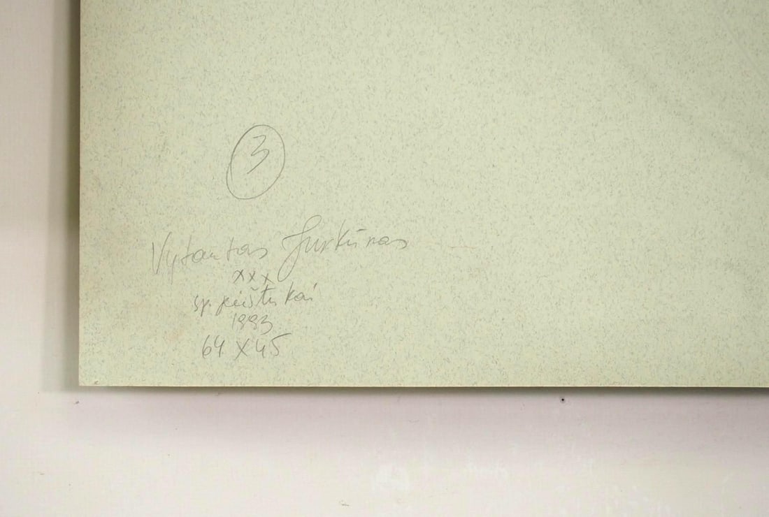 (2) Vytautas Jurkunas Pastel, Watercolor & Colored Pencil on Paper - 6