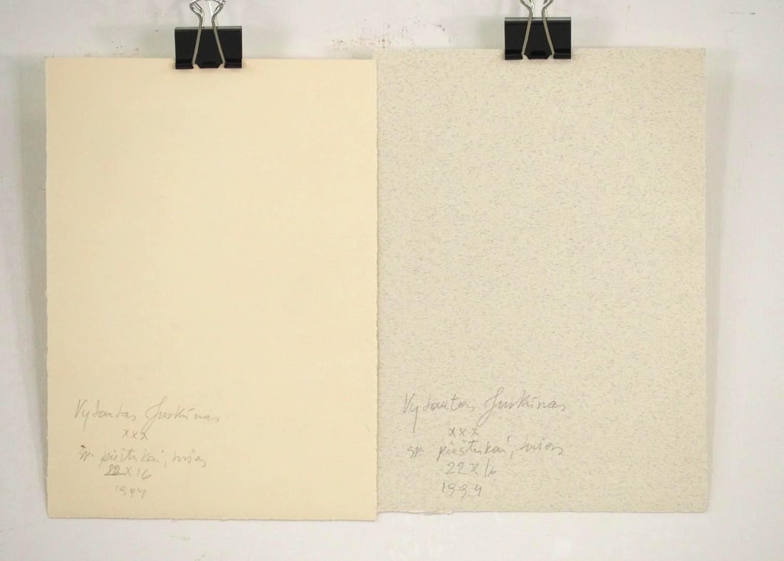 (2) Vytautas Jurkunas Ink, Pastel & Watercolor on Paper - 3