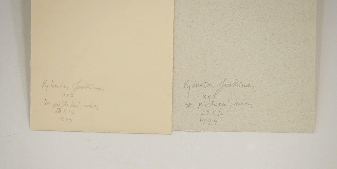 (2) Vytautas Jurkunas Ink, Pastel & Watercolor on Paper - 4