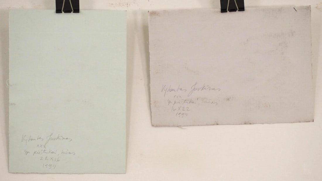 (2) Vytautas Jurkunas Ink, Pastel & Watercolor on Paper - 5