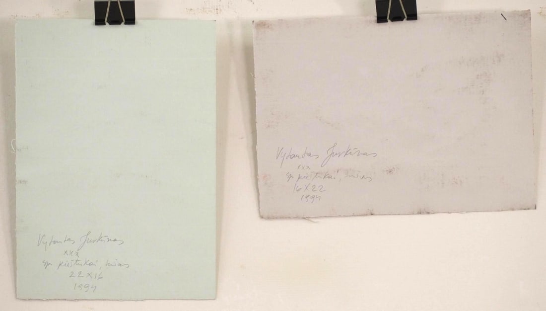 (2) Vytautas Jurkunas Ink, Pastel & Watercolor on Paper - 6