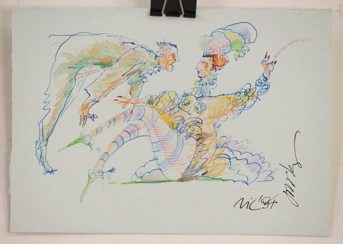 (2) Vytautas Jurkunas Ink, Pastel & Watercolor on Paper - 3