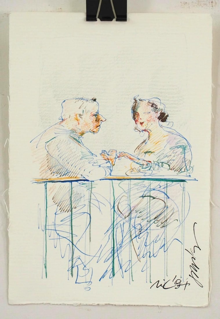 (2) Vytautas Jurkunas Ink, Pastel & Watercolor on Paper - 4