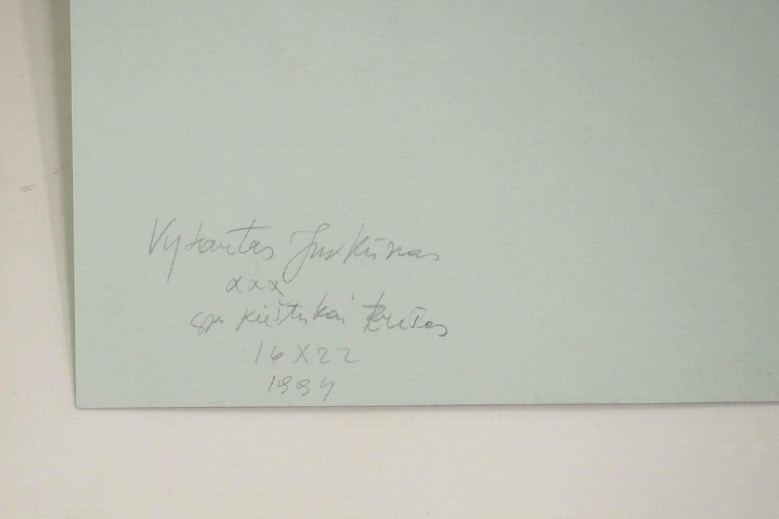 (2) Vytautas Jurkunas Ink, Pastel & Watercolor on Paper - 7