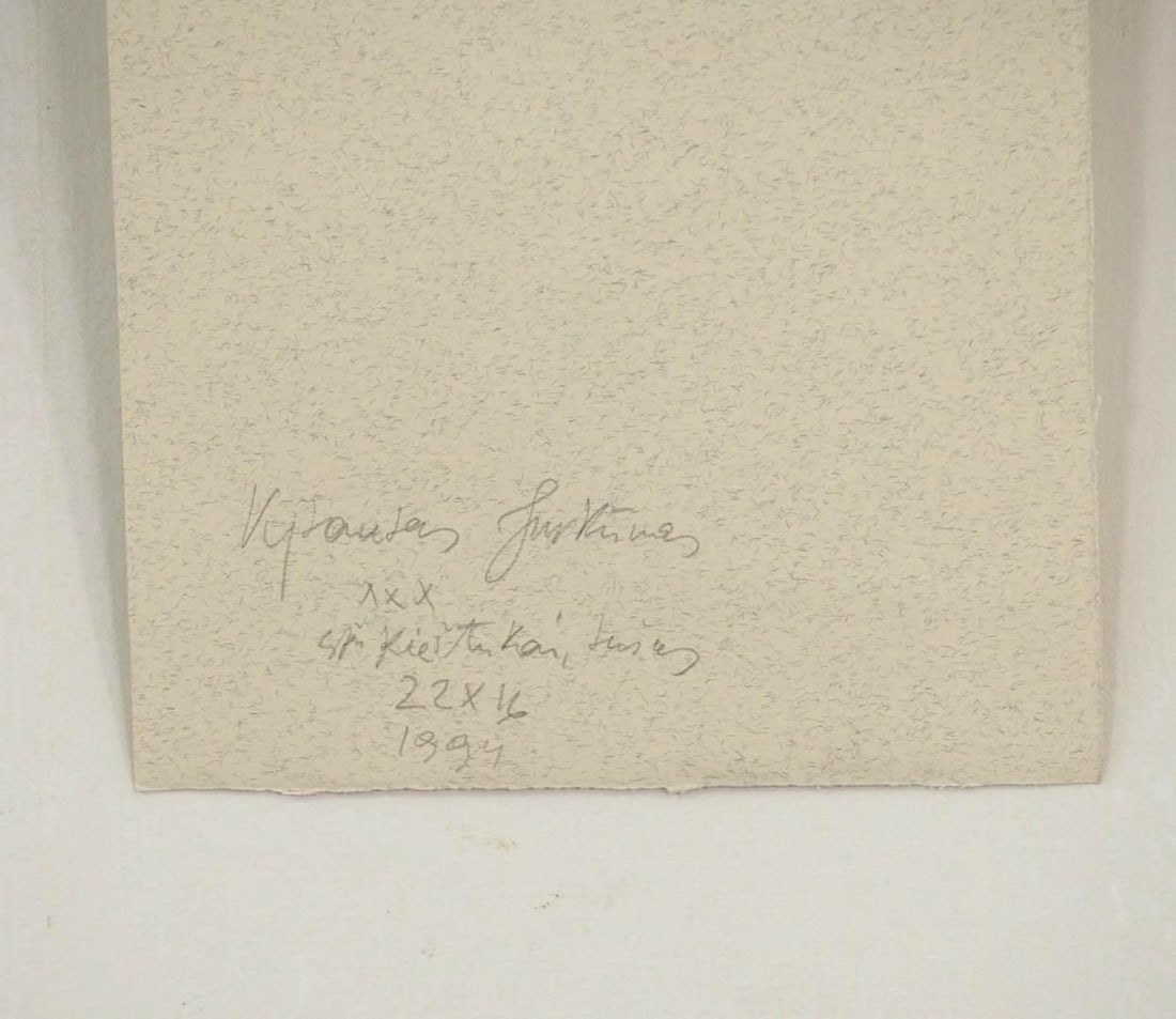 (3) Vytautas Jurkunas Ink, Pastel & Watercolor on Paper - 8