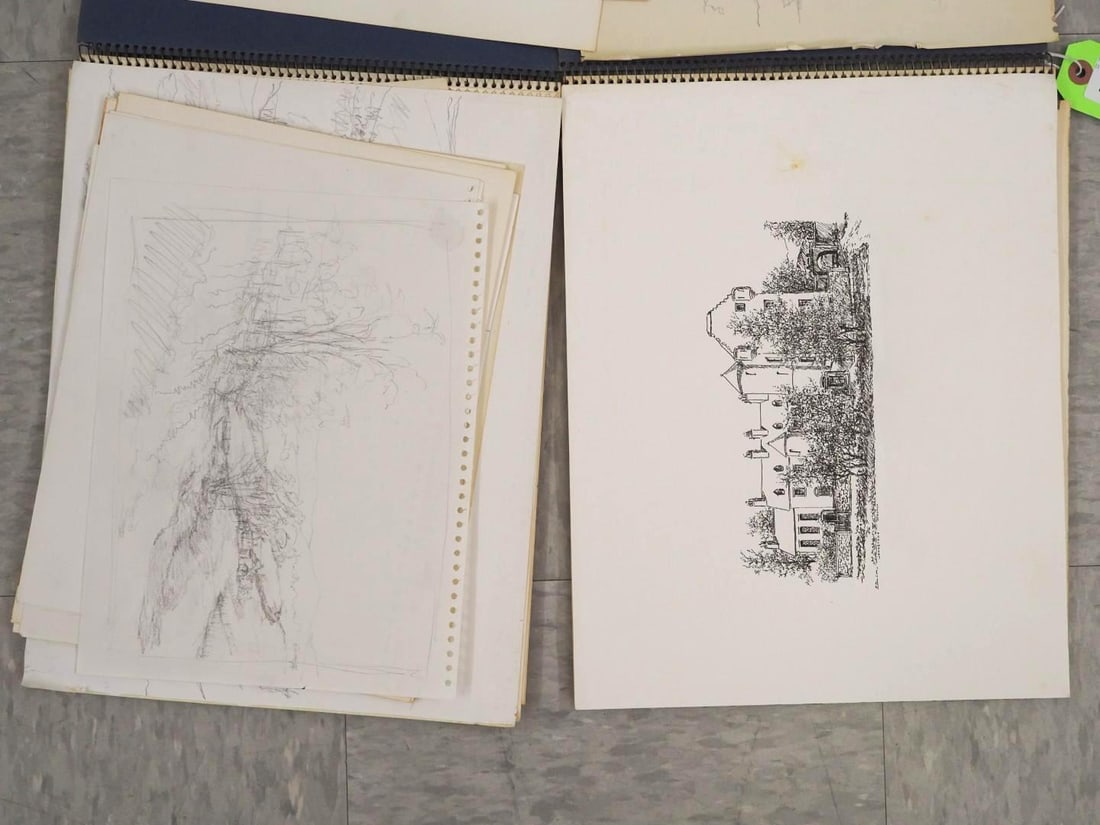 (2) Johnstone Sketchbooks of Pencil & Pen & Ink Drawings - 4