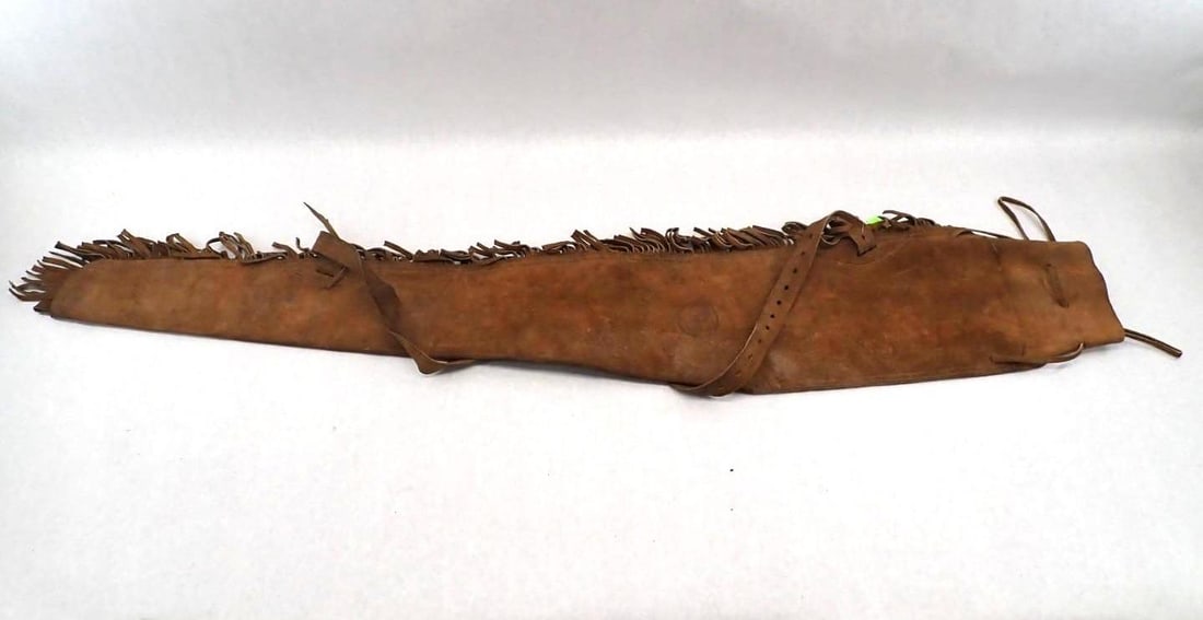 Thompson/Center Fringed Leather Rifle Case: 42" capacity 