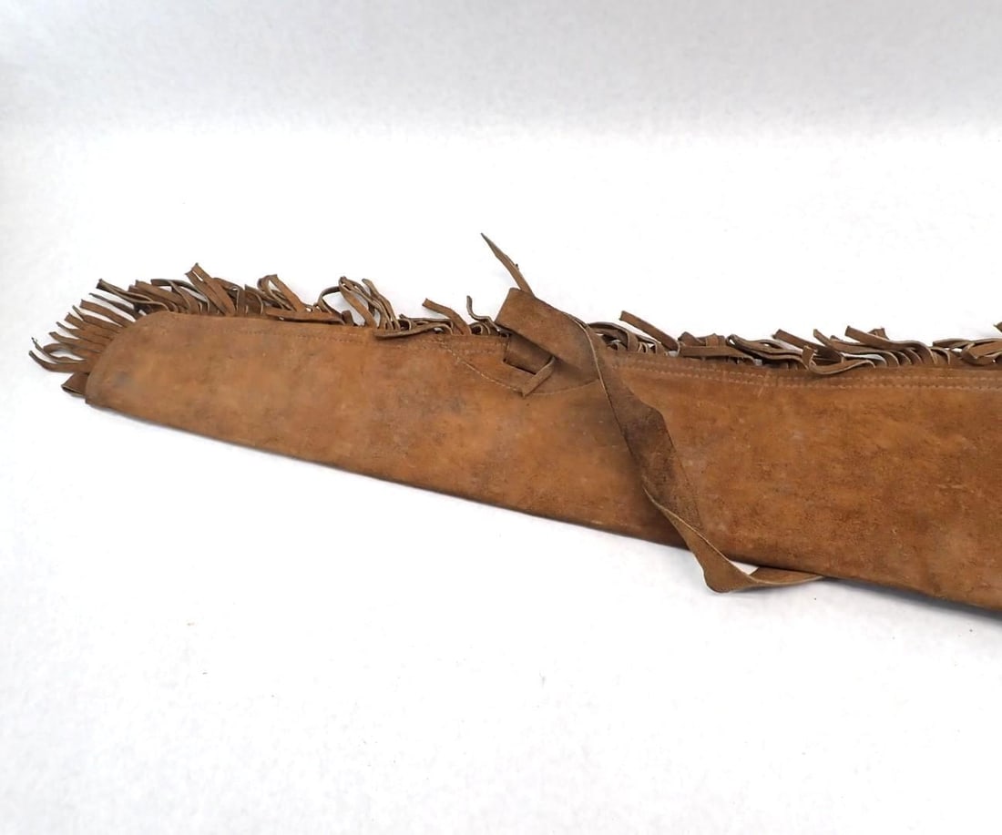 Thompson/Center Fringed Leather Rifle Case - 2