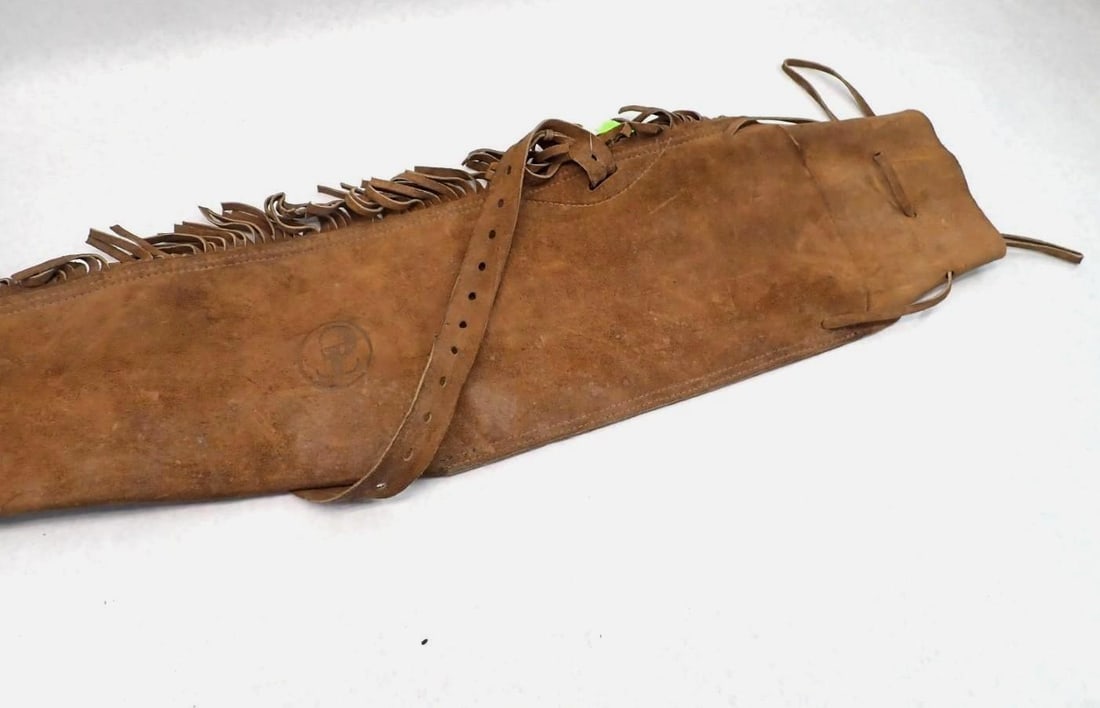 Thompson/Center Fringed Leather Rifle Case - 3