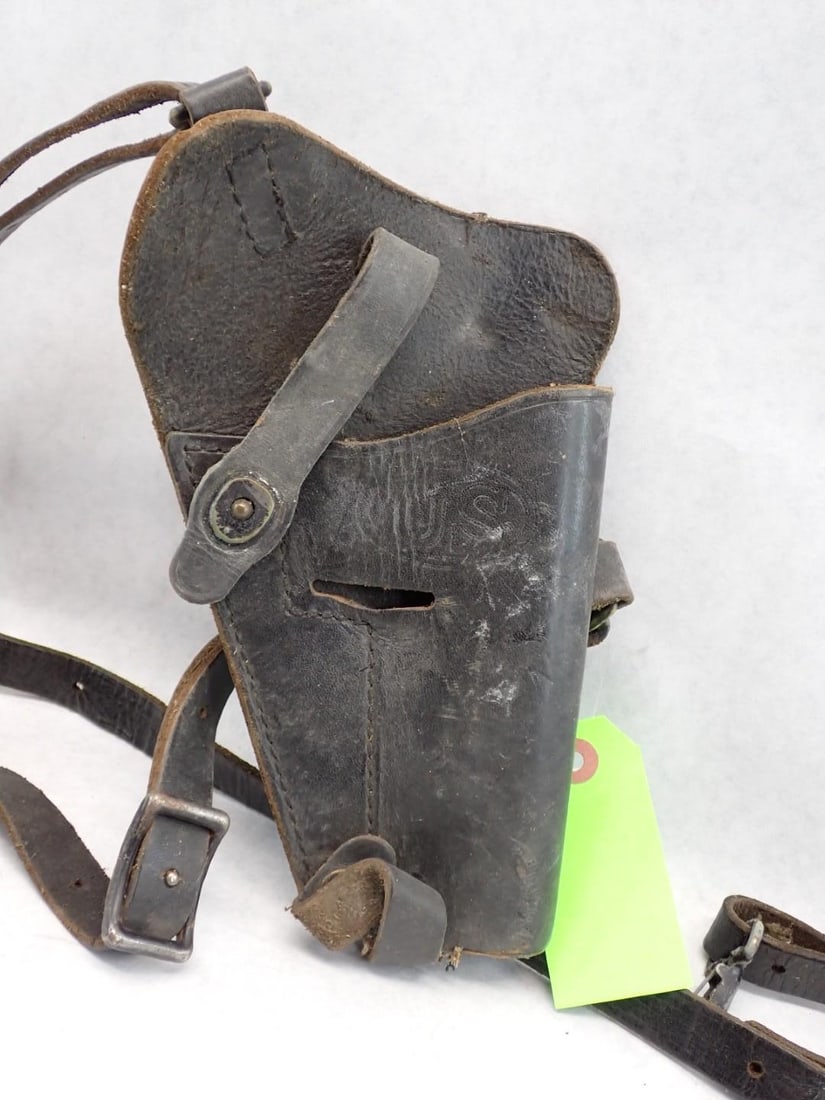 Vintage U.S. Leather Pistol Shoulder Holster - 4