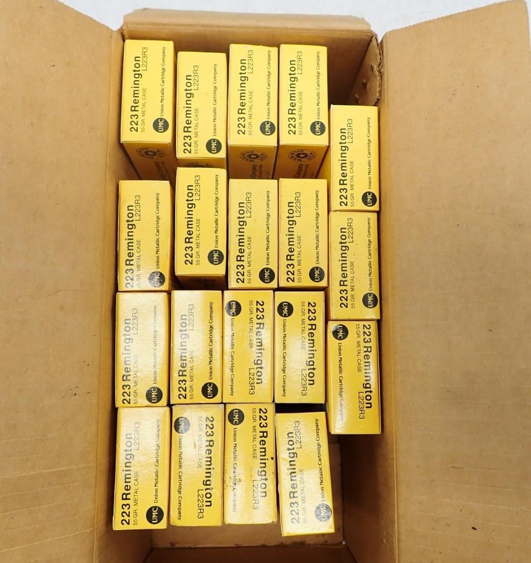 (380) UMC .223 Cartridges: (380) UMC .223 Cartridges 