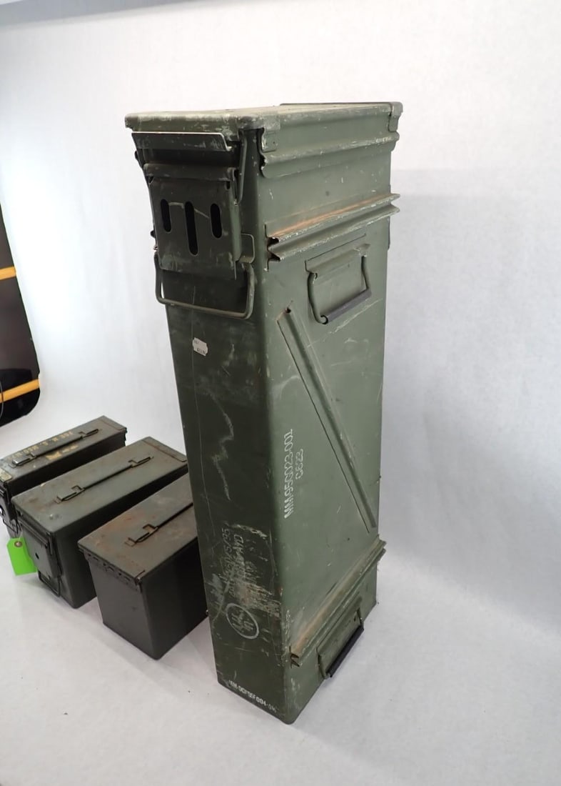 (4) Steel Ammo Cans - 3