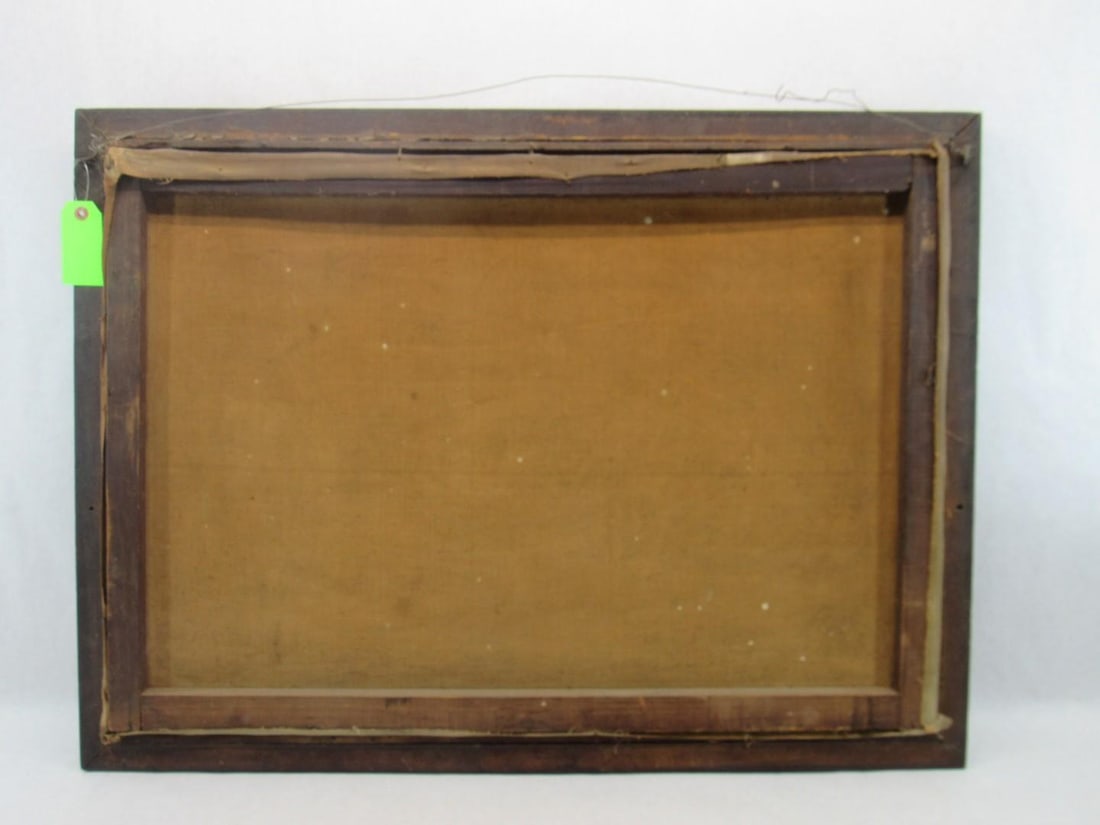 Antique Oil on Canvas Painting of U.S. Battleship - 3