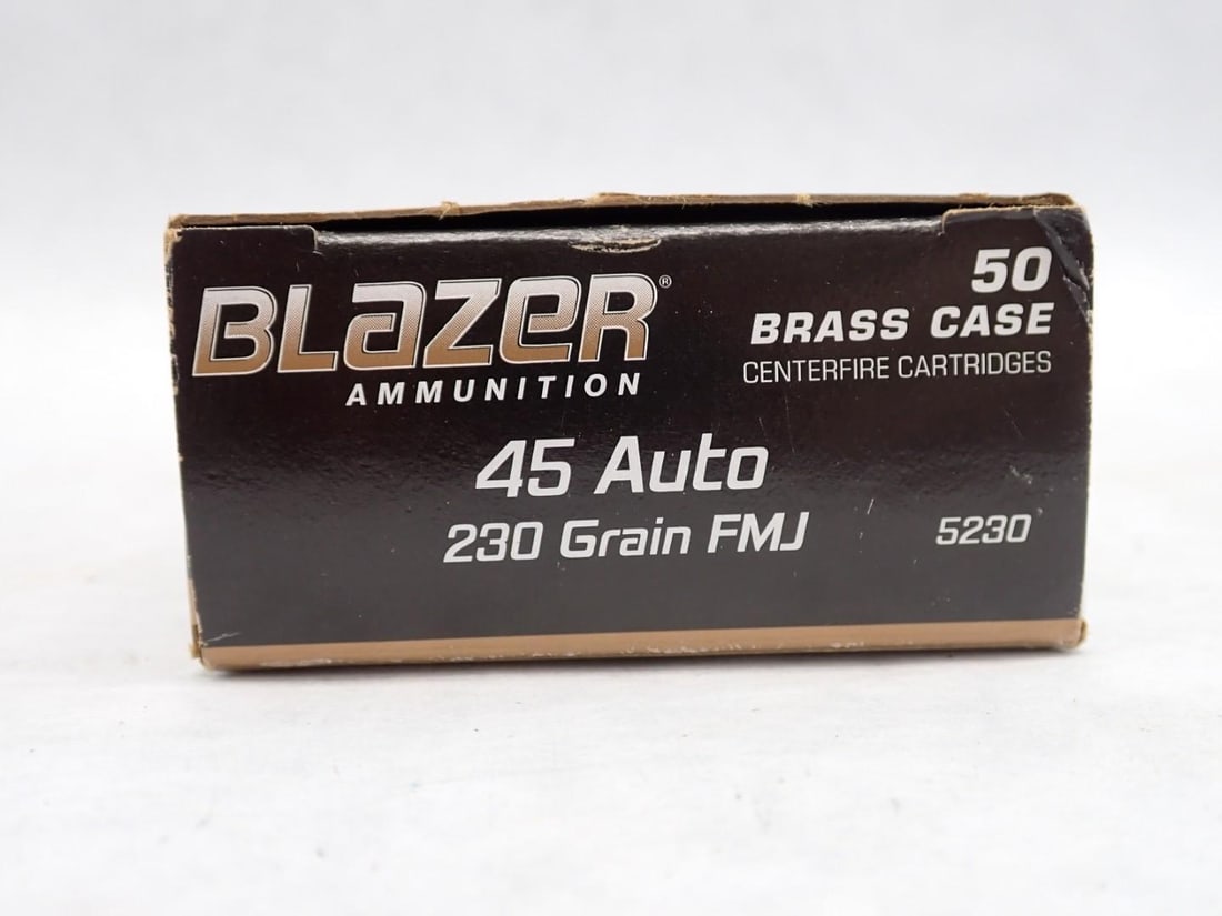 (50) Blazer Brass .45 ACP Cartridges: 230 Gr. FMJ 