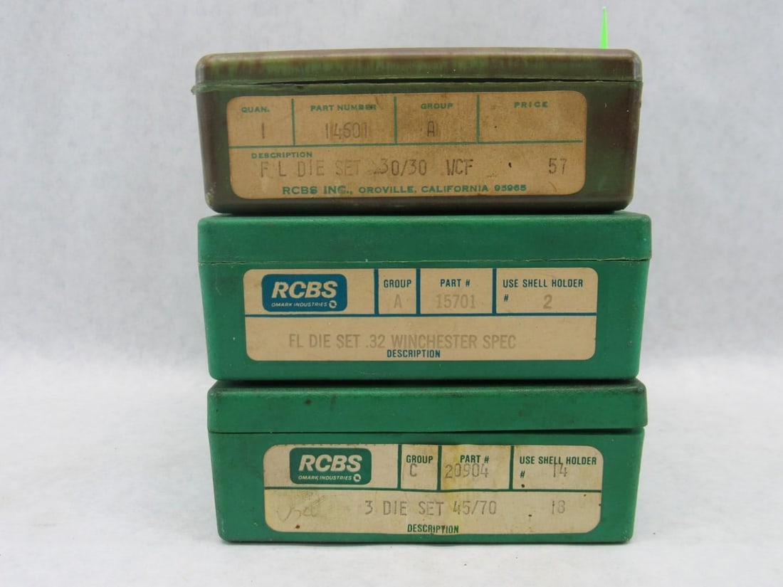 (3) Sets of Reloading Dies - 7