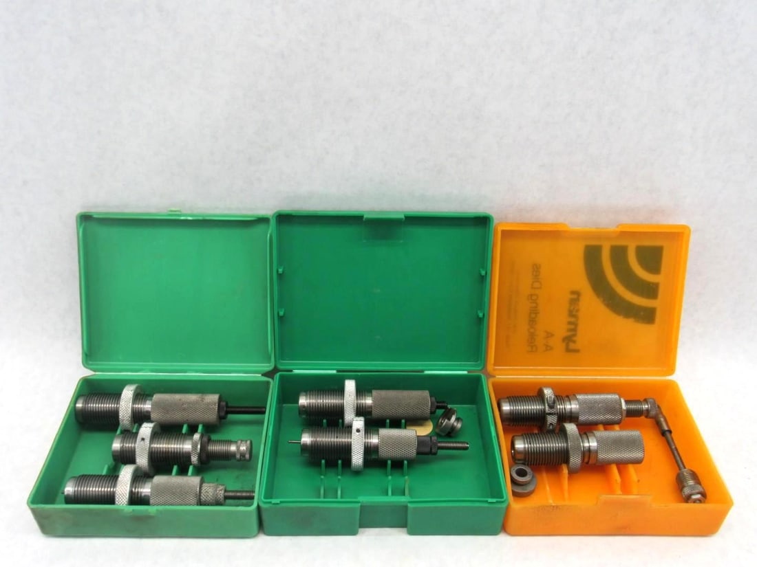 (3) Sets of Reloading Dies: .30-06, 8mmx57 Mauser, .303 British 
