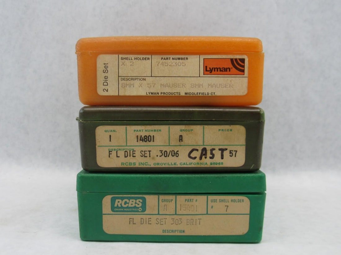 (3) Sets of Reloading Dies - 5
