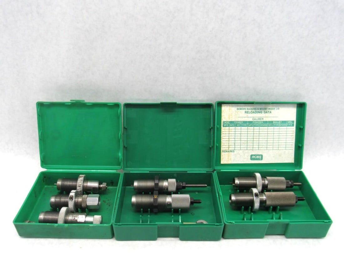 (3) Sets of Reloading Dies: .454 Casull, 7mm-08, .338 Winchester 