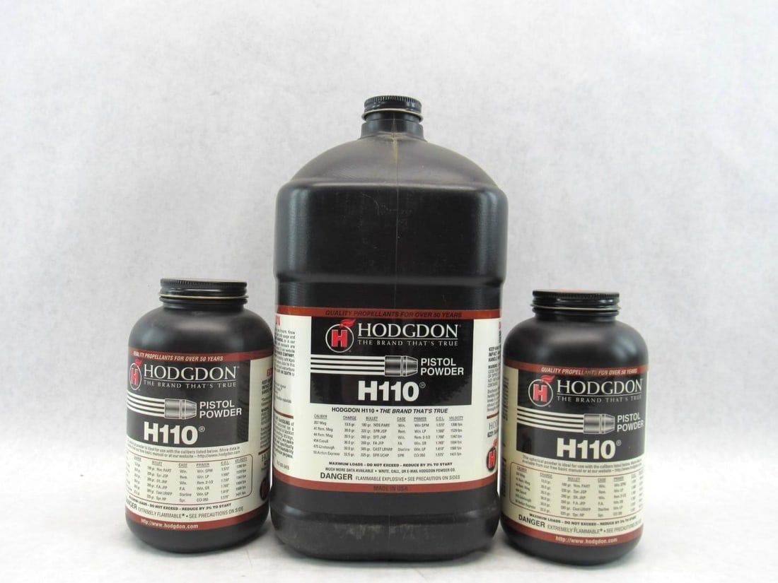 5.5lbs. +/- Hodgdon H110 Powder: 5.5lbs. +/- Hodgdon H110 Powder 