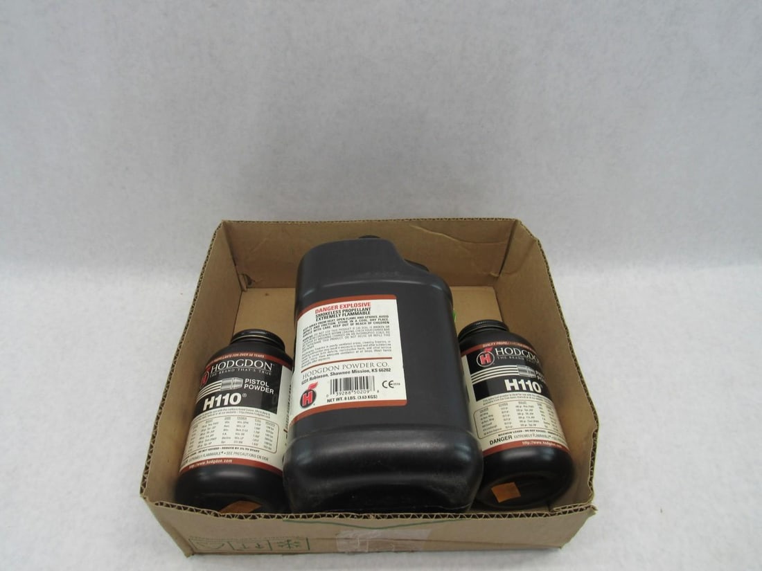5.5lbs. +/- Hodgdon H110 Powder - 5