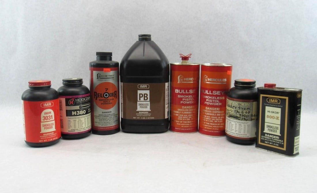 7.25lbs. Assorted Smokeless Powder: 7.25lbs. Assorted Smokeless Powder 