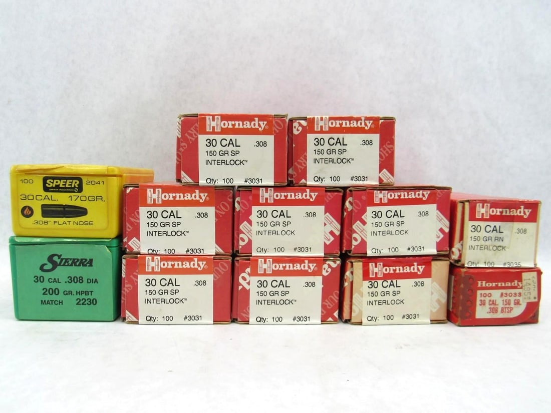 (9+) Boxes of .308 Bullets - 2