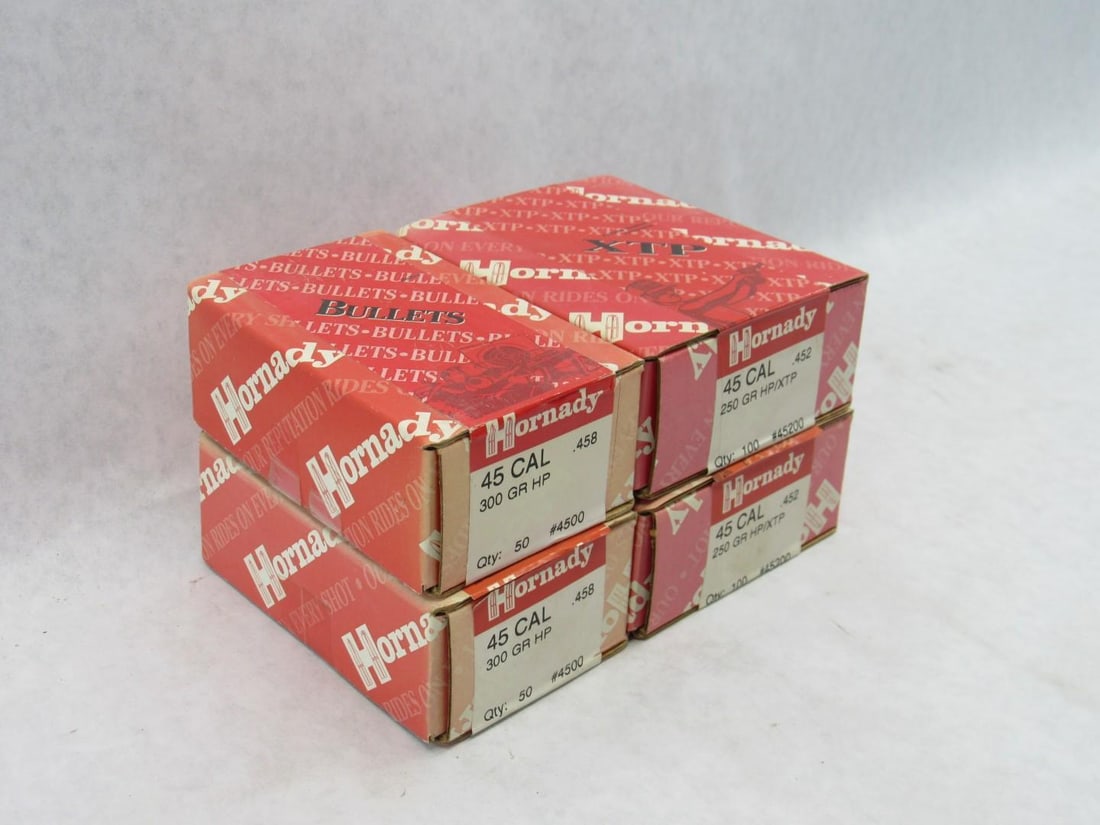 (200+/-) Hornady .45 Cal. Bullets - 2