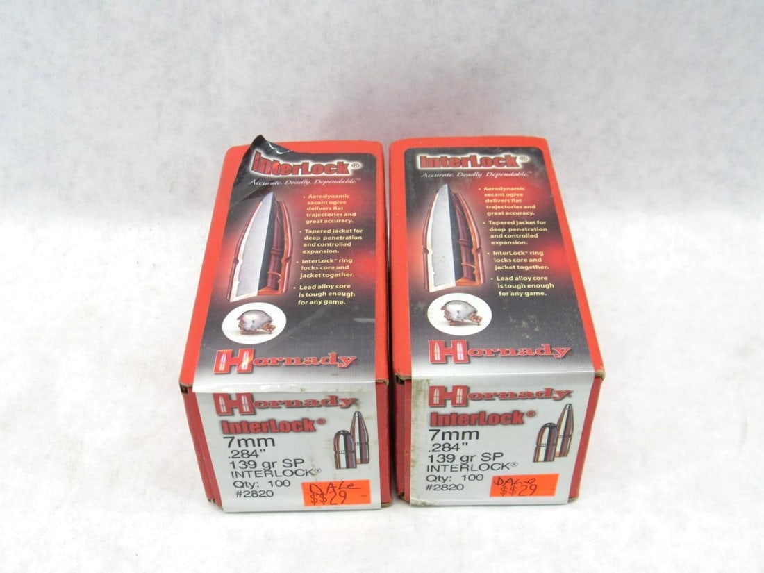 (150+/-) Hornady 7mm Bullets: (150+/-) Hornady 7mm Bullets 